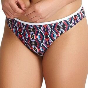 Panache Swim Elle Brazilian Pant Tribal Print Bottom Size XL